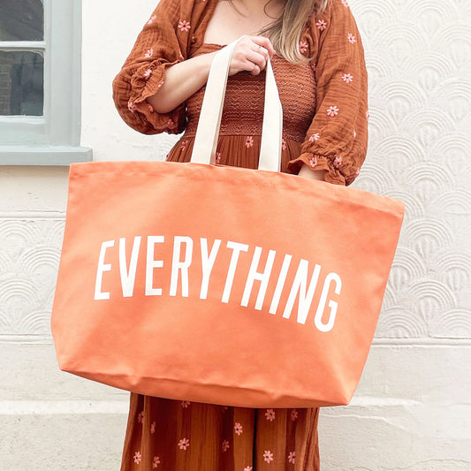 Everything - Peach REALLY BIG Tote Bag