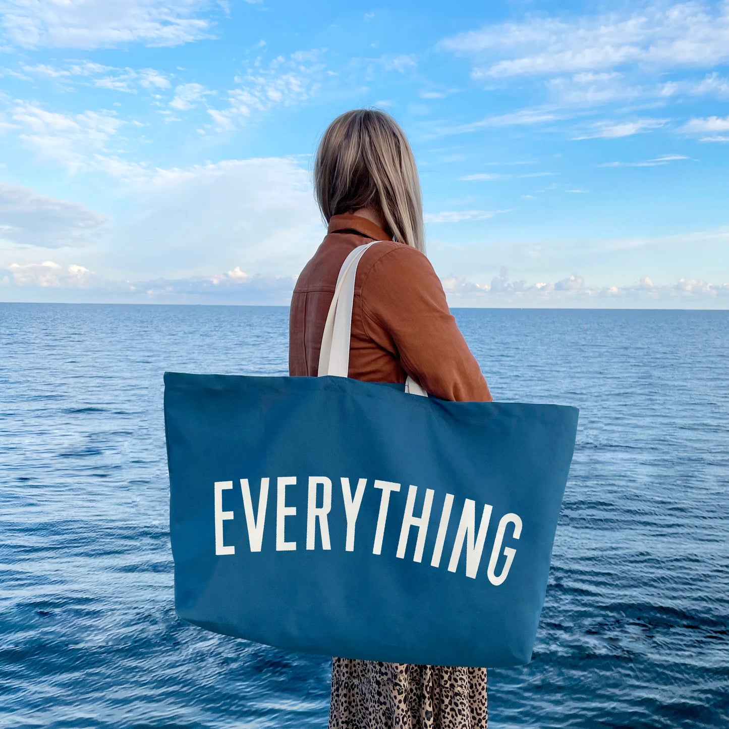 Everything - Ocean Blue REALLY BIG Tote Bag