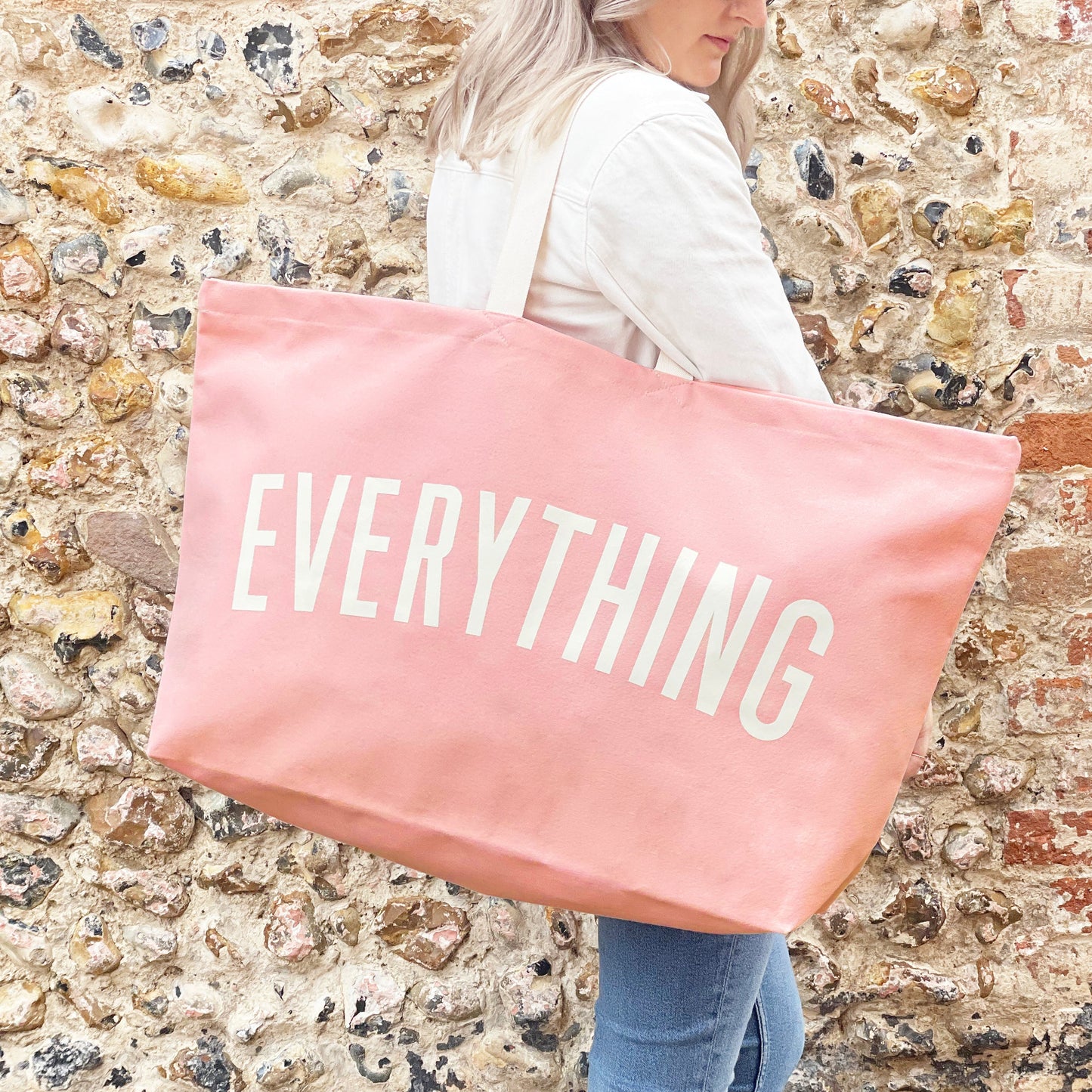 Everything - Pink REALLY BIG Tote Bag