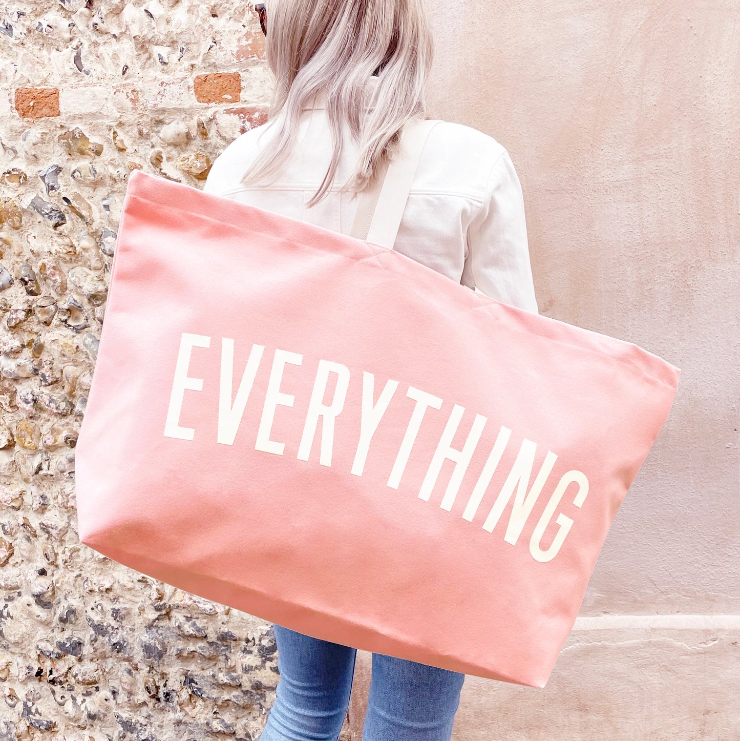Everything - Pink REALLY BIG Tote Bag