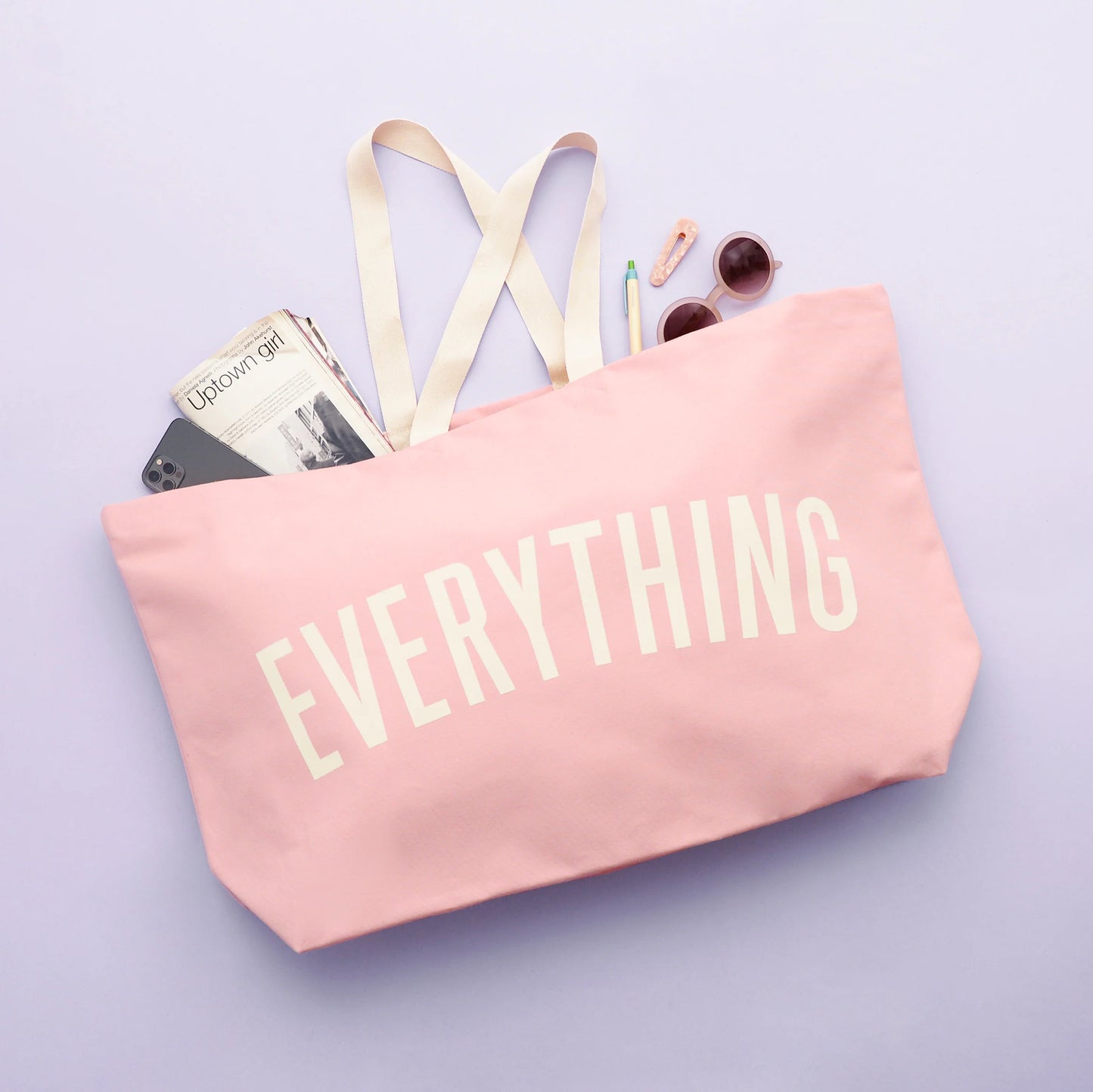 Everything - Pink REALLY BIG Tote Bag