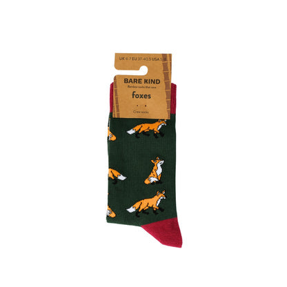 Save the Foxes Bamboo Socks Size 7-11