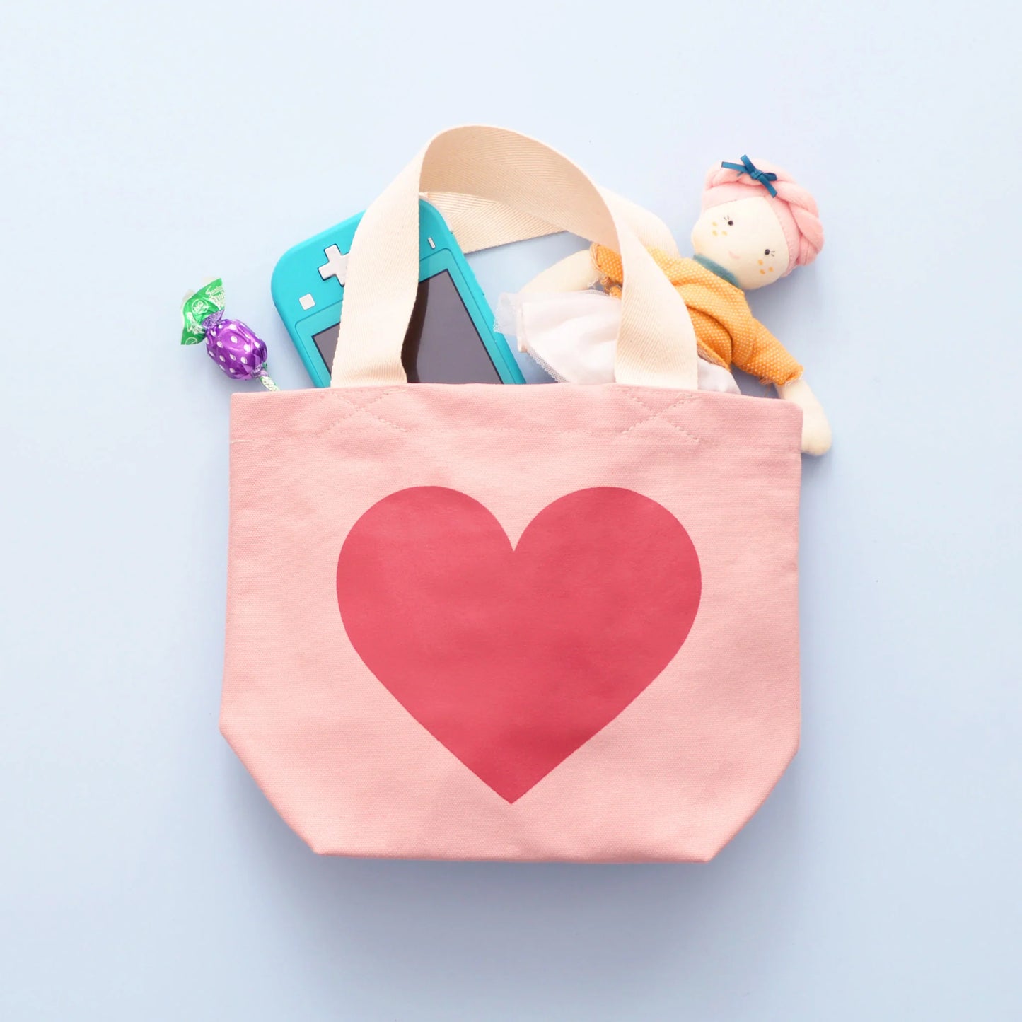 Heart - Little Pink Canvas Bag