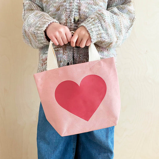 Heart - Little Pink Canvas Bag