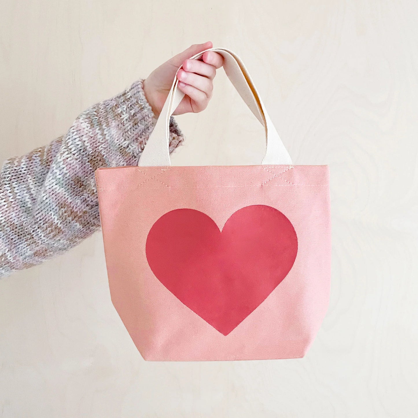 Heart - Little Pink Canvas Bag