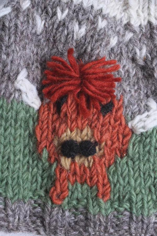 Pachamama Knitwear Herd Of Highland Cow Tea Cosy