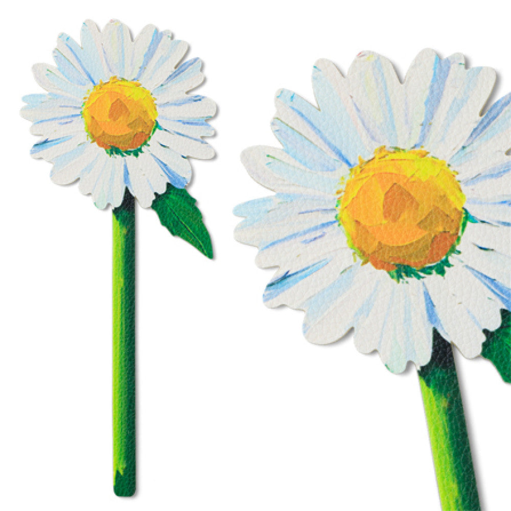 Daisy Faux Leather Bookmark