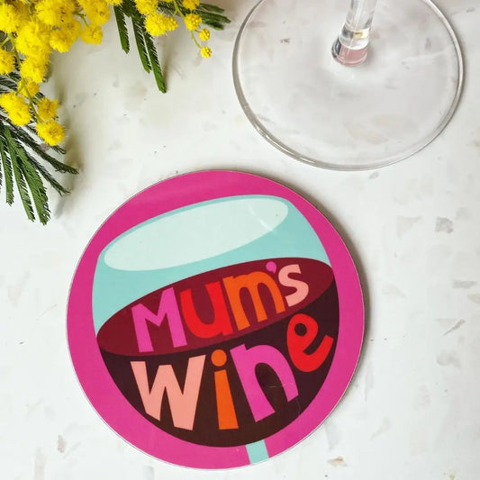 Mum's Red Wine Coaster