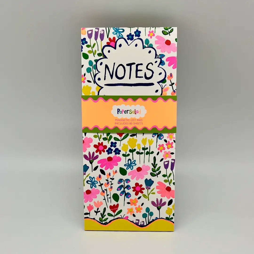 Papersalad Flowers Magnetic Notes To Do List Pad