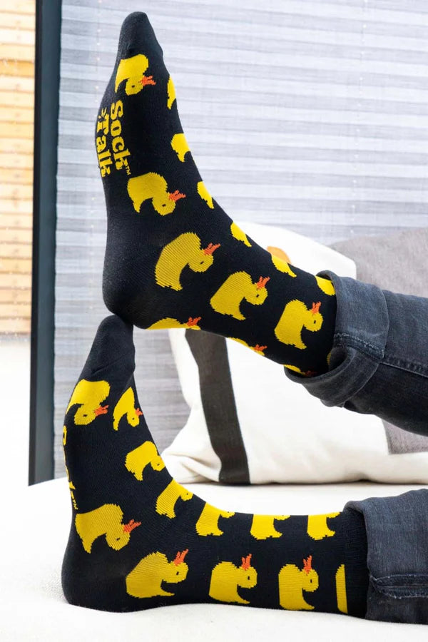Black Rubber Duck Socks - Size 7-11