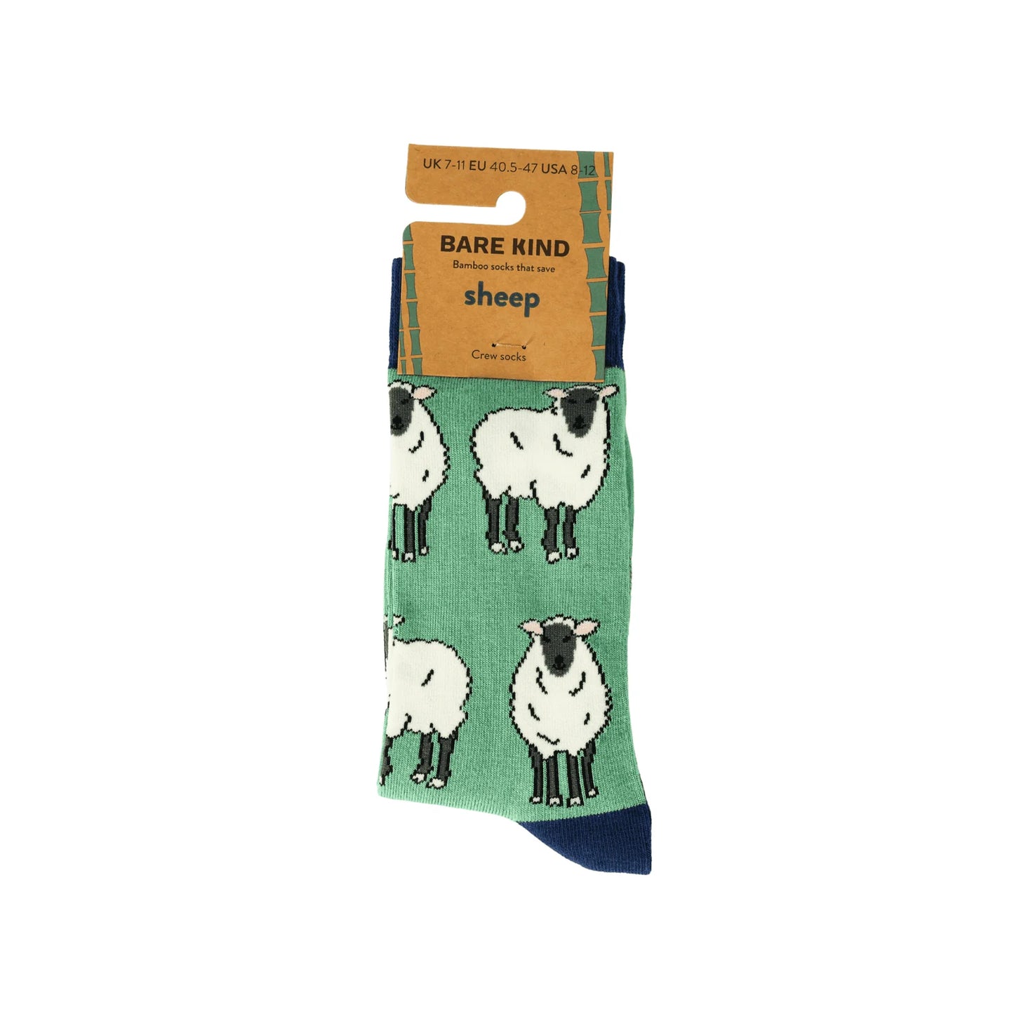 Save the Sheep Bamboo Socks Size 7-11