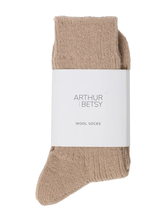 Luxury Taupe Alpaca Wool Blend Socks