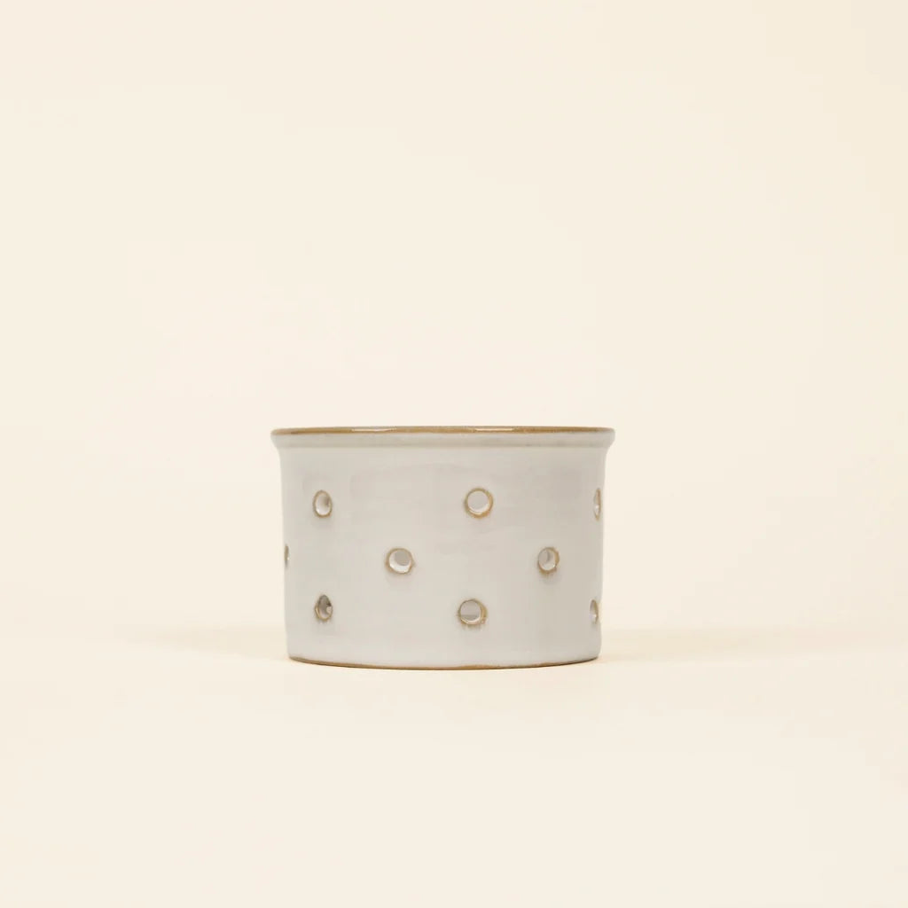 St Eval Tea Light Holder Glazed Finish